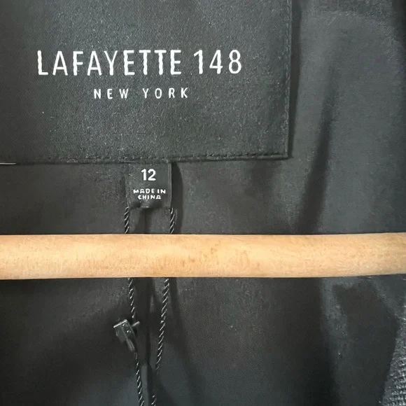 Lafayette 148 New York Gray Blazer - Picture 7 of 10